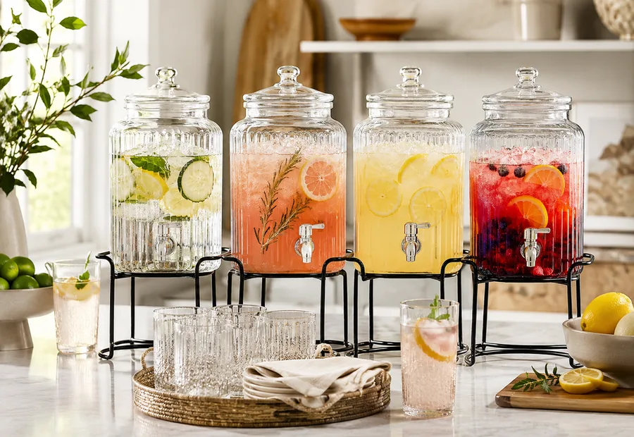 Beverage Dispenser & Water Sets